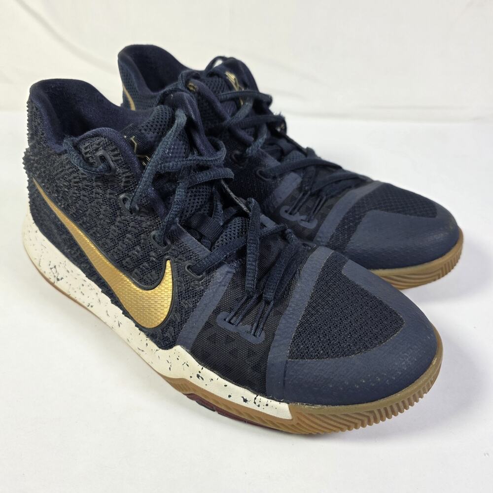 Nike Kyrie 3 Obsidian Gold 859466-400 Basketball Shoes Youth 6.5Y Sneakers